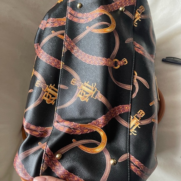 Ralph Lauren Tan and Brown Satchel - Picture 3 of 4